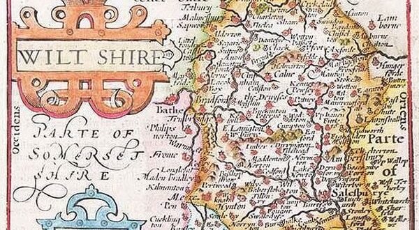 map of wiltshire c1627