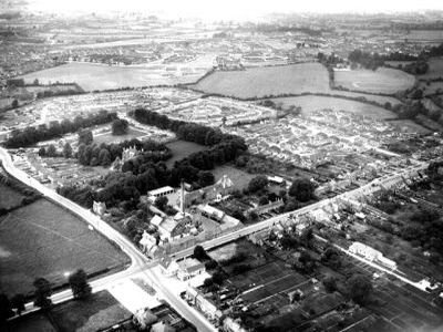 stratton st margaret kingsdown from the air c1960
